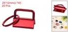20pcs 25mm Key Fob Hardware With Keychain Ring For Webbing Wine Red