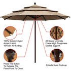 Eliteshade Umbrella 11ft 3 Tiers Patio Market Umbrella Outdoor Umbrella