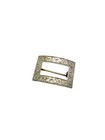 Tiffany   Co  Sterling Silver Rectangular Floral Scroll Pattern Brooch Or Pin
