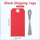 Red Manila Label Shipping Tags Reinforced Hole Metal Wire Writable 400 Pcs
