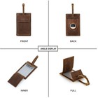 Leather Suitcase Luggage Tag Label Bag Airtag Pendant Handbag Travel Accessories
