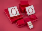 Bulk Cardboard Kraft Paper Jewelry Gift Boxes Cotton Filled Red - For Shipping