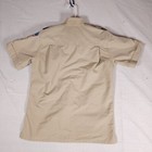 Boy Scouts Of America Button Shirt Youth Xl Short Sleeve Sew On Patches Tan