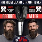 Men Beard Grooming Kit  Beard Straightener Brush Comb Set  Care Wash Hair Care