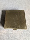 Vintage Mother Of Pearl brass Powder Compact With Mirror And Powder Puff