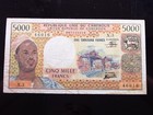 Cameroon 5000 Francs Nd 1974 P17 H6016 Cameroun Bank Of Central African States