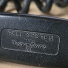 Vtg Western Electric Black Rotary Dial Space Saver Wall Mount Phone G1 F1 Bell