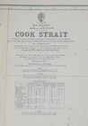 Huge 23 x46  Vintage Nautical Map  695 Cook Strait  New Zealand  Printed 1943