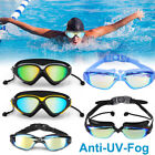 Adults Swimming Goggles Hd Clear Vision Anti-fog Uv Protection Glasses   Earbud