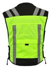 Hi Visibility Vest Over Jacket Motorcycle Cycling Riding Outdoor Adjustable