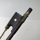 Vintage Unmarked Violin Bow Abalone Inlay Needs Work Repair Wood Instrument
