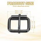 10pcs 1 02 Inch  26mm  Metal Roller Buckle Belts Hardware Black