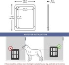 Dog Screen Door Flap Magnetic Self-closing Large Pet Door  Lockable