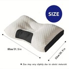 2 Pcs Ergonomic Neck Pillow Help Massage Soft Adjustable Sleeping 100  New Kmm