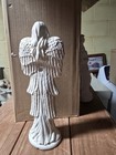 11  Angel With Cascading Roses Ceramic Bisque Ready To Paint