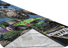 Monster Jam Team Up Kids Bath pool beach Towel - Features Grave Digger   Megalod