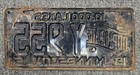 1951 Minnesota Duplicate Urban Truck  y  License Plate Original Paint