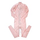 Womens Latex Catsuit Tight Uniform 3d Breast Pocket Rubber Bodysuit Costum Made