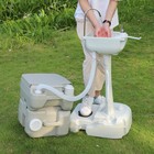5 Gallon Portable Toilet W  19l Camping Sink Hand Wash Basin Station For Outdoor