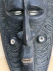 Impressive Unusual Old Sepik River Papua New Guinea Carved Wood Mask
