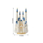 Blue White 8 5  Princess Castle Cake Topper Figurine Birthday Party Decorations