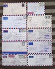 10 Piece Qatar To Bangladesh By Air Mail Stamp Cover For Collection