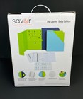Savor The Library Baby Edition Keepsake Box Slate Gray Tan Open Box