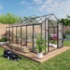 Polycarbonate Greenhouse Walk-in Outdoor Greenhouse With Aluminum Frame