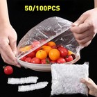 Reusable Elastic Food Covers     Durable Plastic Wrap Lids For Bowls  Plates   Kit