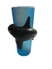 Marineland  Canada  Beluga Whale Figural Blue Souvenir Shot Glass   503