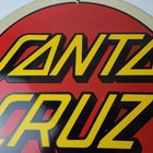 Vintage Santa Cruz Sign - Skateboarding Surfing Advertisement Porcelain Gas Sign