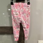 Girls Pink Unicorn Cotton Pull-on Leggings 12-18 Months Elastic Waist