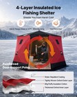 Vevor Pop Up Ice Fishing Tent 6-8 Person 130x130x79 In Insulated Shelter 600d