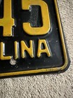 1961 North Carolina License Plate