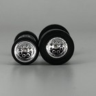 Muscle Car - Crome Dish Blackwall Drag Slicks - 10mm 12mm For Hot Wheels