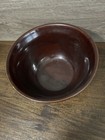 Vintage Monmouth Usa Brown Ribbed Stoneware Mixing Bowl