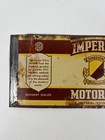 Vintage Metal 1 Quart Imperial Motor Oil Can Advertising Sign Flat