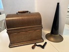 Edison Phonograph  Player W  Horn   Edison Records Cylinders   Working 