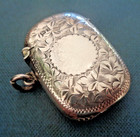 Silver Vesta Match Safe Floral Leaf Art Nouveau Antique Sterling Hm 1903 Chester