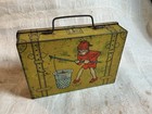 Vintage Tin Suitcase For Pencils Or Crayons - Teenie Weenie - Elf Lithos