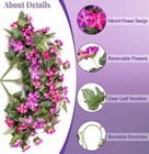 Artificial Hanging Fake Flowers With Basket Plants For Outdoor Spring Decoration