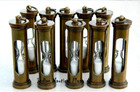 Lot Of 100 Pcs Brass Antique Finish Sand Timer Neckless Hourglass Key Chain Ring