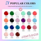 24 Pcs Gel Nail Polish Set 21 Popular Colors Gel Nail Polish Base Coat Glossy  