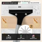 Heavy-duty Floor Scraper  4-inch Razor Blade Scraper Tool  51-inch Long Handle 