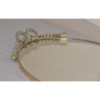 Art Deco Vanity Mirror Tray Tassel Handles Gold Hollywood Regency 20 x13 
