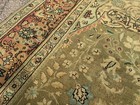 Green Antique Rug 7x10 Old Handmade Oriental Vintage Hand-knotted Muted 6x10 Ft