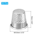 Sewing Thimble  Finger Protector For Hand Sewing  Silver  50 Pcs