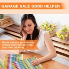 2400pcs Garage Sale Stickers 1 2   3 4  Yard Sales Price Stickers  Rectangle P   