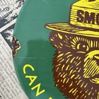 Vintage 1953 Smokey The Bear Wildfire Forest Fire 12 Inch Porcelain Enamel Sign
