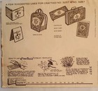 Craftaid No  3257 Emblems Leathercraft Pattern Sheet   3257